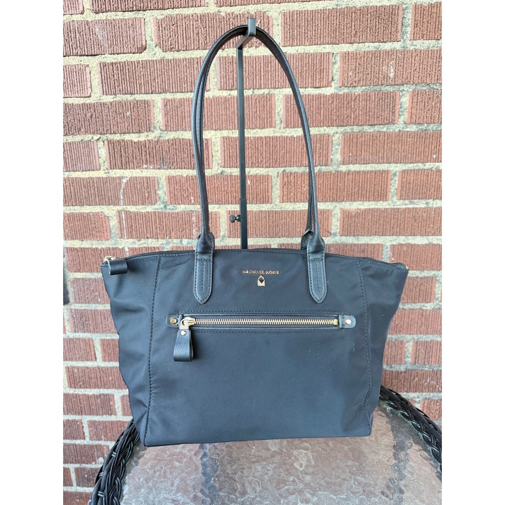 Michael Kors "Kelsey" black nylon tote Bag